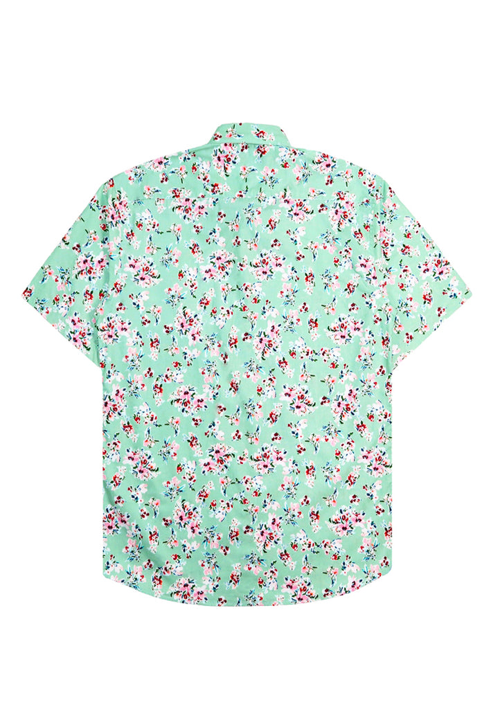 PRIVATE STITCH Mint Garden Floral Shirt