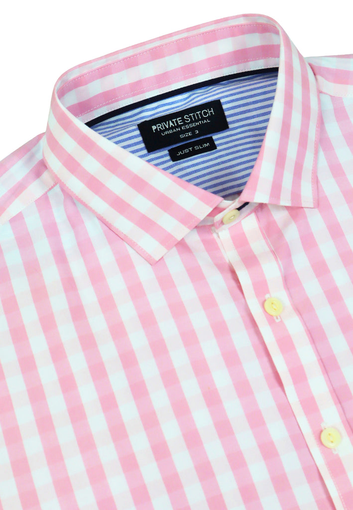 PRIVATE STITCH Signature Moustache Gingham Shirt