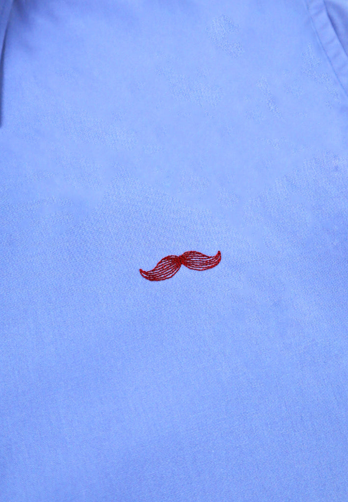 PRIVATE STITCH Signature Moustache Short Sleeve Shirt