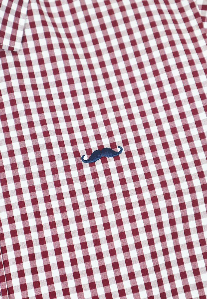 PRIVATE STITCH Signature Moustache Gingham Shirt