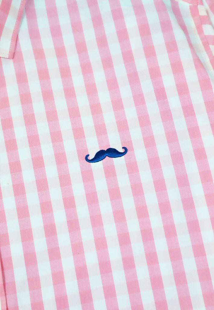 PRIVATE STITCH Signature Moustache Gingham Shirt