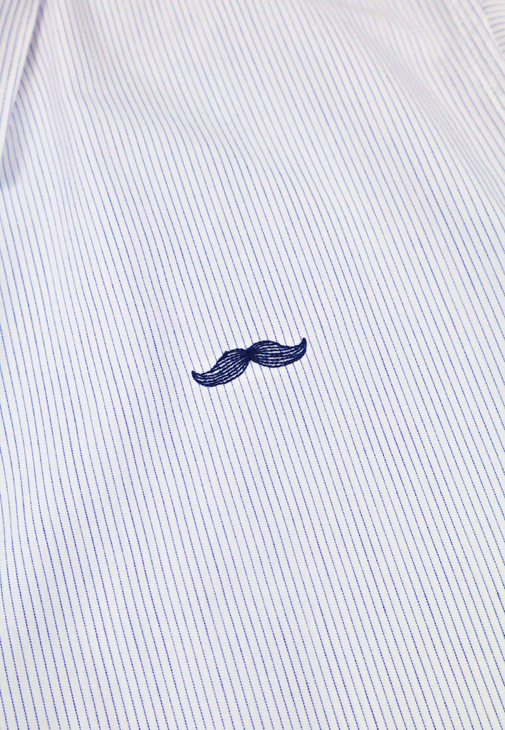 PRIVATE STITCH Signature Moustache Striped Shirt