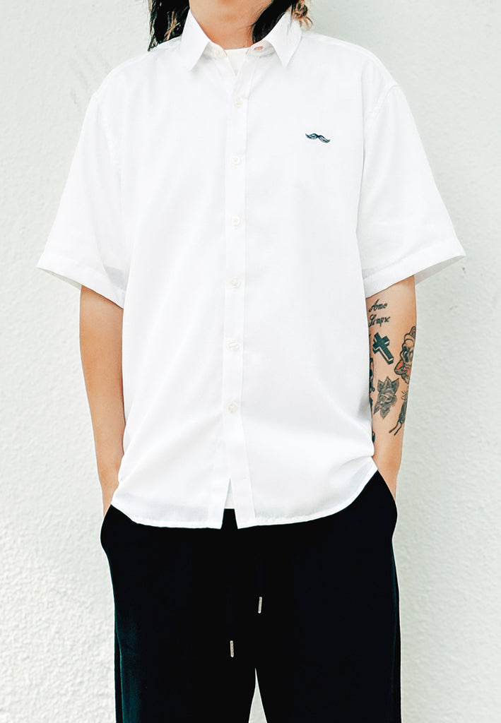 PRIVATE STITCH Signature Moustache Short Sleeve Shirt