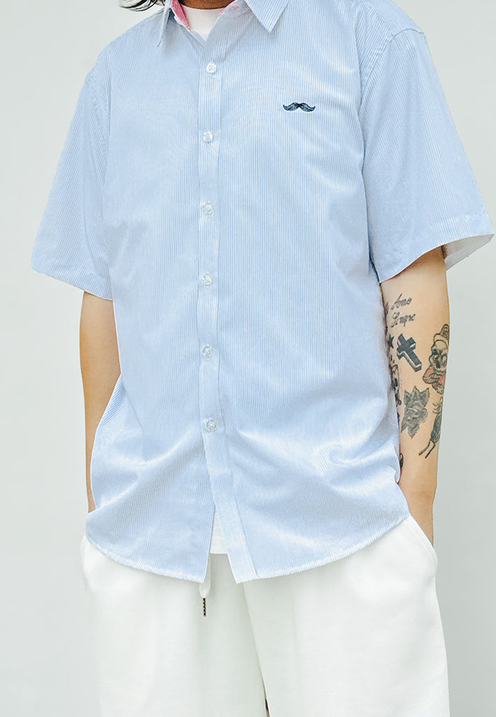 PRIVATE STITCH Signature Moustache Striped Shirt